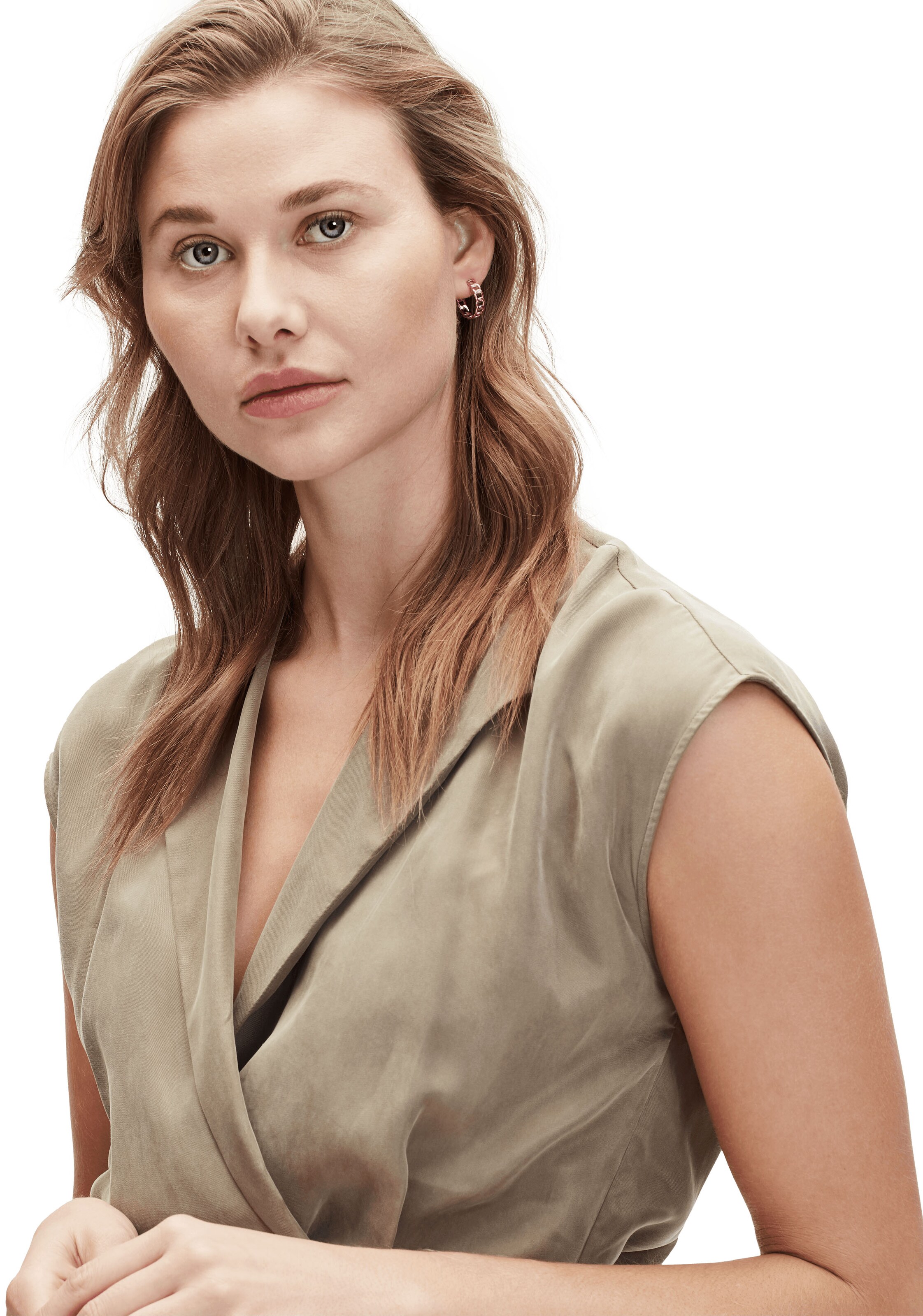 Boucles d'oreilles Liebeskind Berlin en or : devant