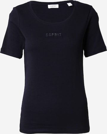 ESPRIT T-shirt i svart: framsida