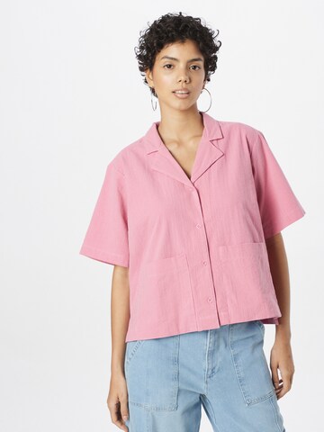 DEDICATED. Blouse 'Valje' in Pink: front