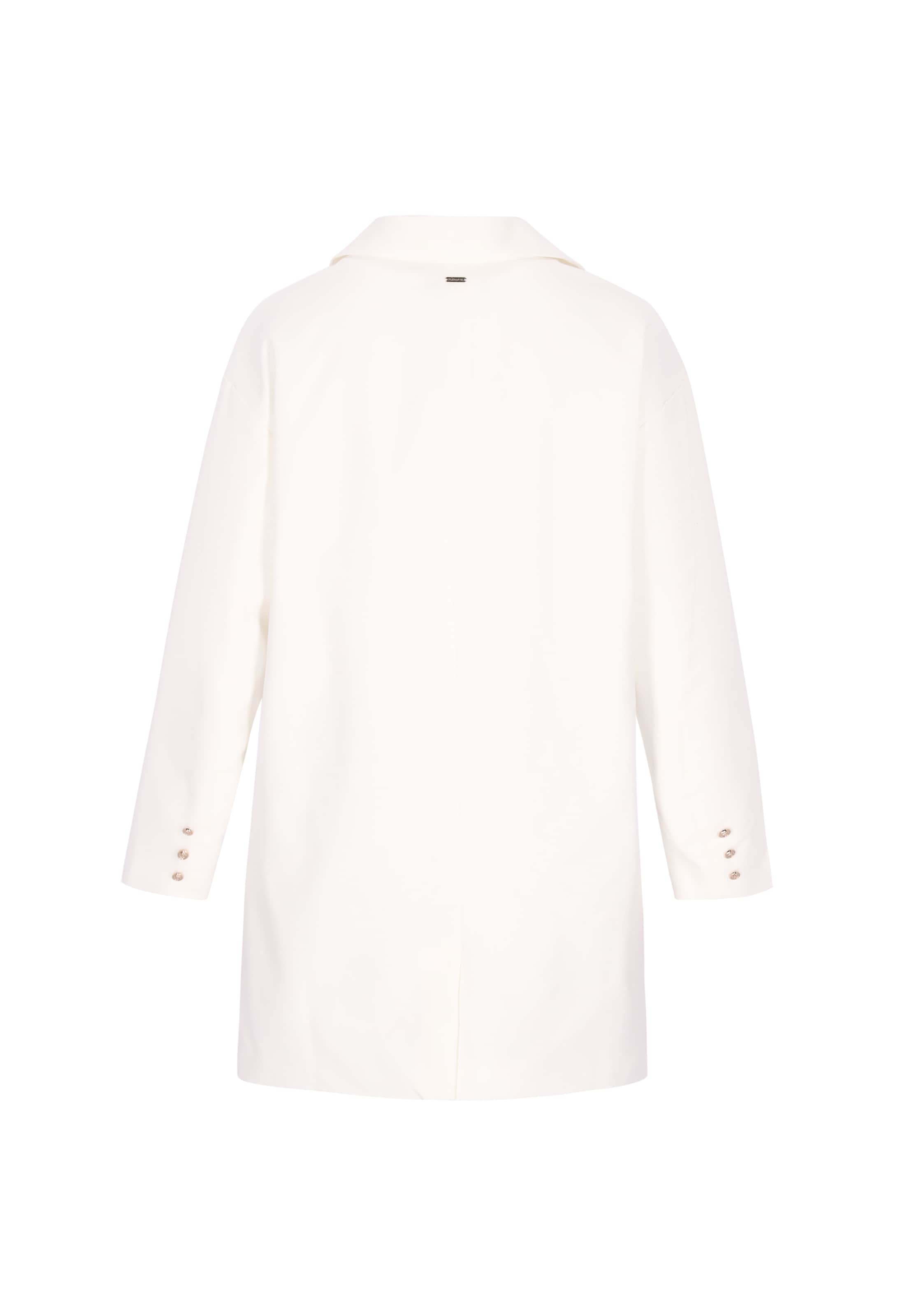 DreiMaster Vintage - Abrigo de entretiempo en blanco