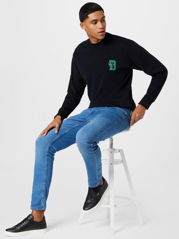 DRYKORN Sweatshirt 'FELIX TIGER' in Black