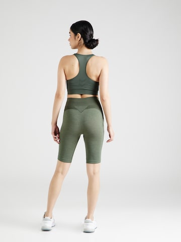 Skinny Pantalon de sport Hummel en vert