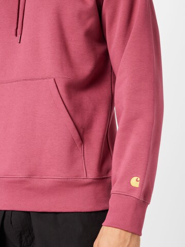 Carhartt WIP Sweatshirt 'Chase' in Pink