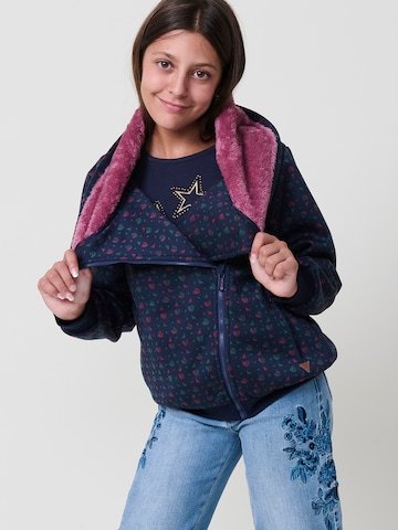 KOROSHI - Sudadera con cremallera en azul