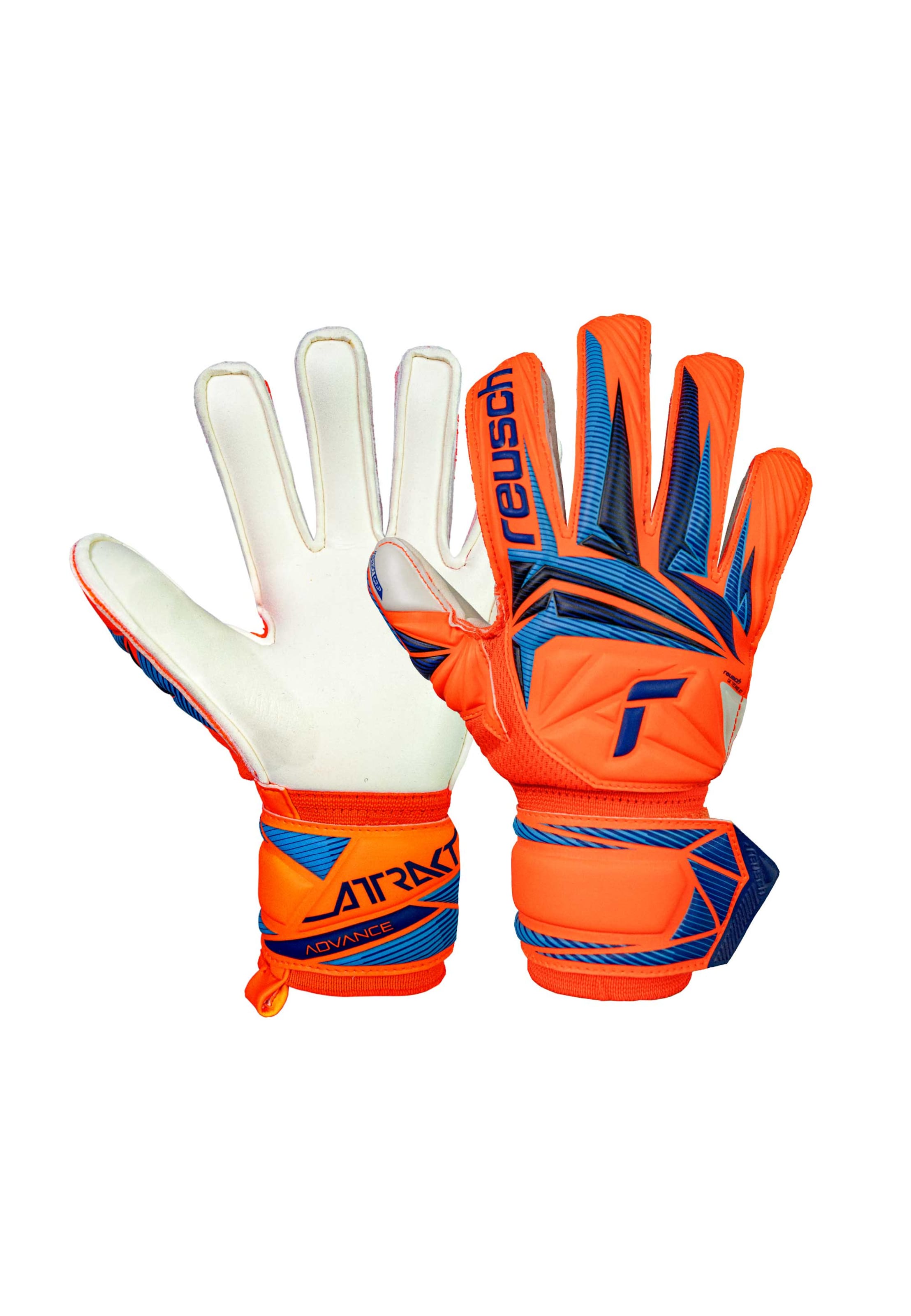 REUSCH Sporthandschoenen 'Attrakt Advance Junior' in Blauw: voorkant