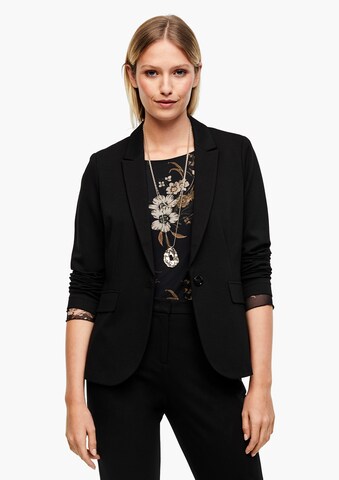 s.Oliver BLACK LABEL Blazer in Schwarz: predná strana