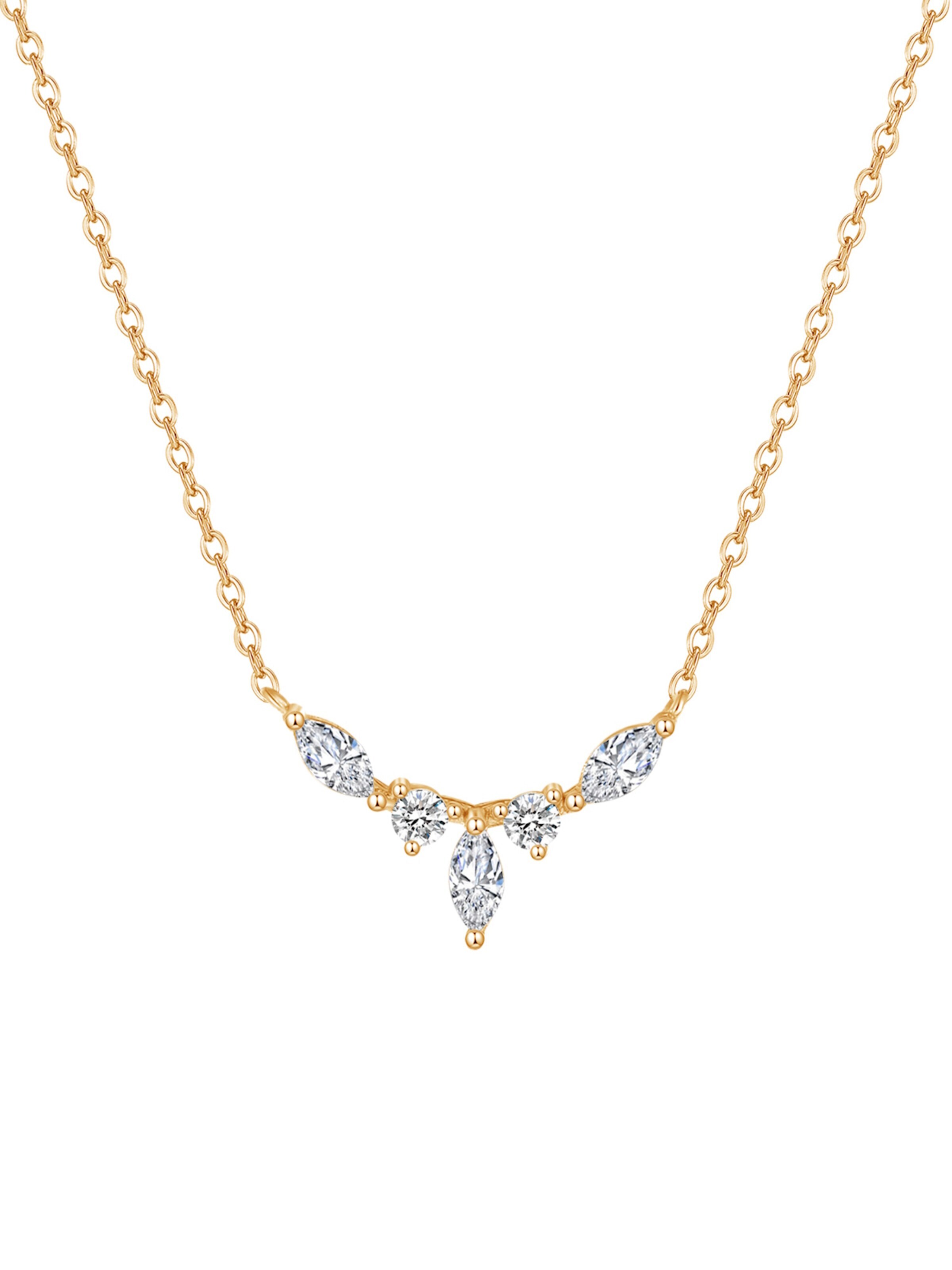 Hey Happiness Necklace 'Royale' in Gold: front