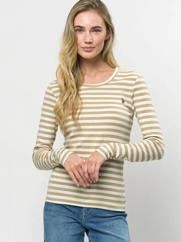 T-shirt 'Chanett' U.S. POLO ASSN. en vert : devant