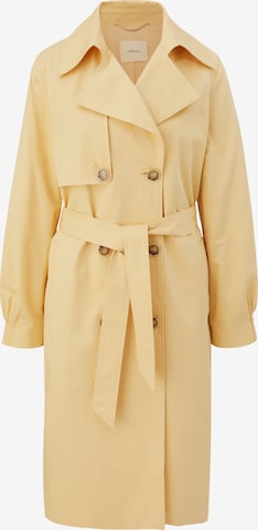 s.Oliver BLACK LABEL Between-seasons coat in Yellow: front