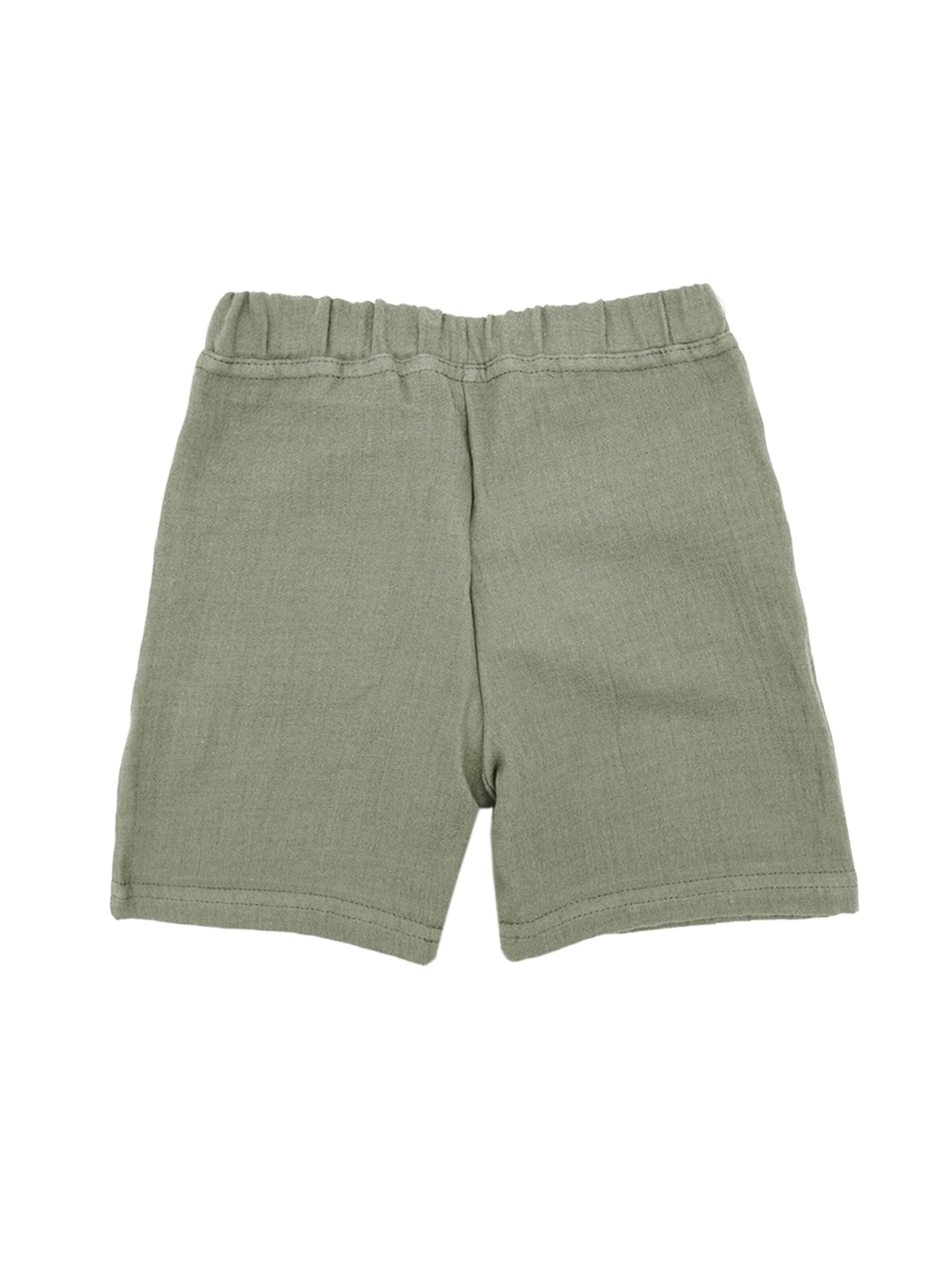 MAXIMO Regular Hose 'GOTS MINI-Shorts,Musselinstoff'‌‌‌ in Grün