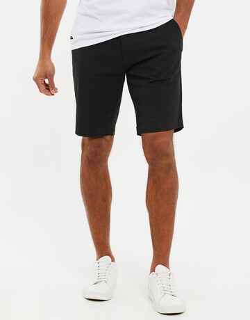 Coupe slim Pantalon chino 'Northsea' Threadbare en noir : devant