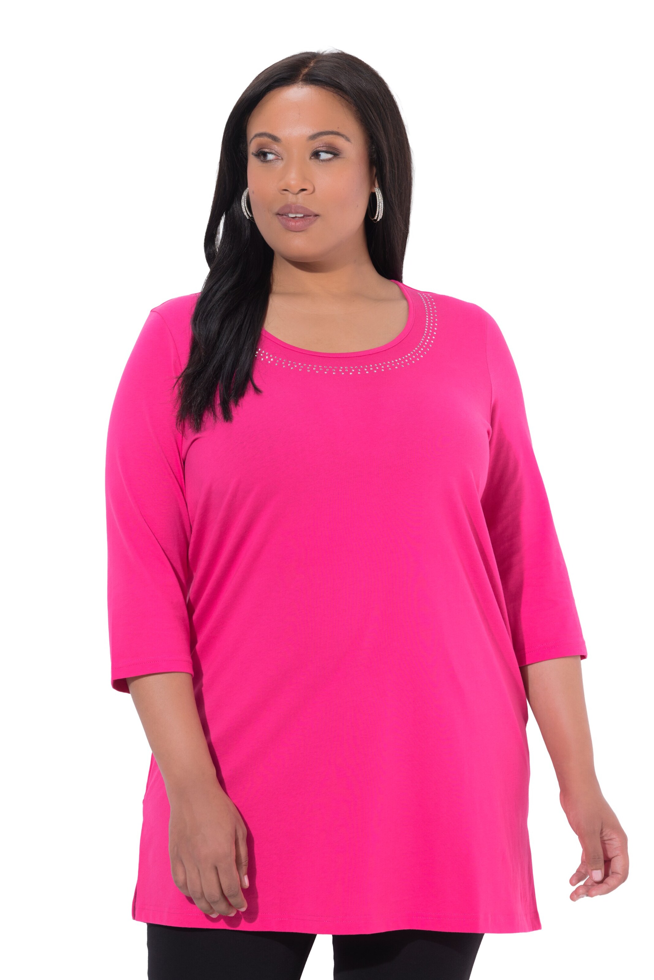 Ulla Popken Shirt in Pink: Vorderseite