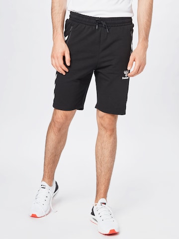 Regular Pantalon de sport 'Ray 2.0' Hummel en noir : devant