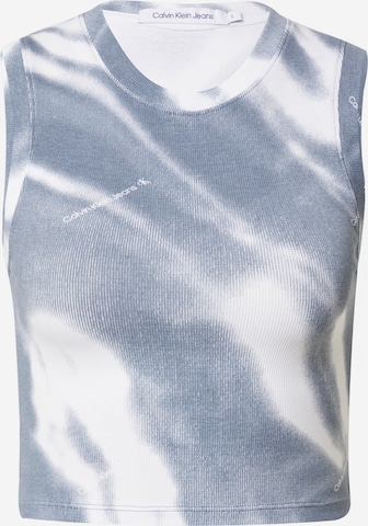 Calvin Klein Jeans - Top en azul: frente