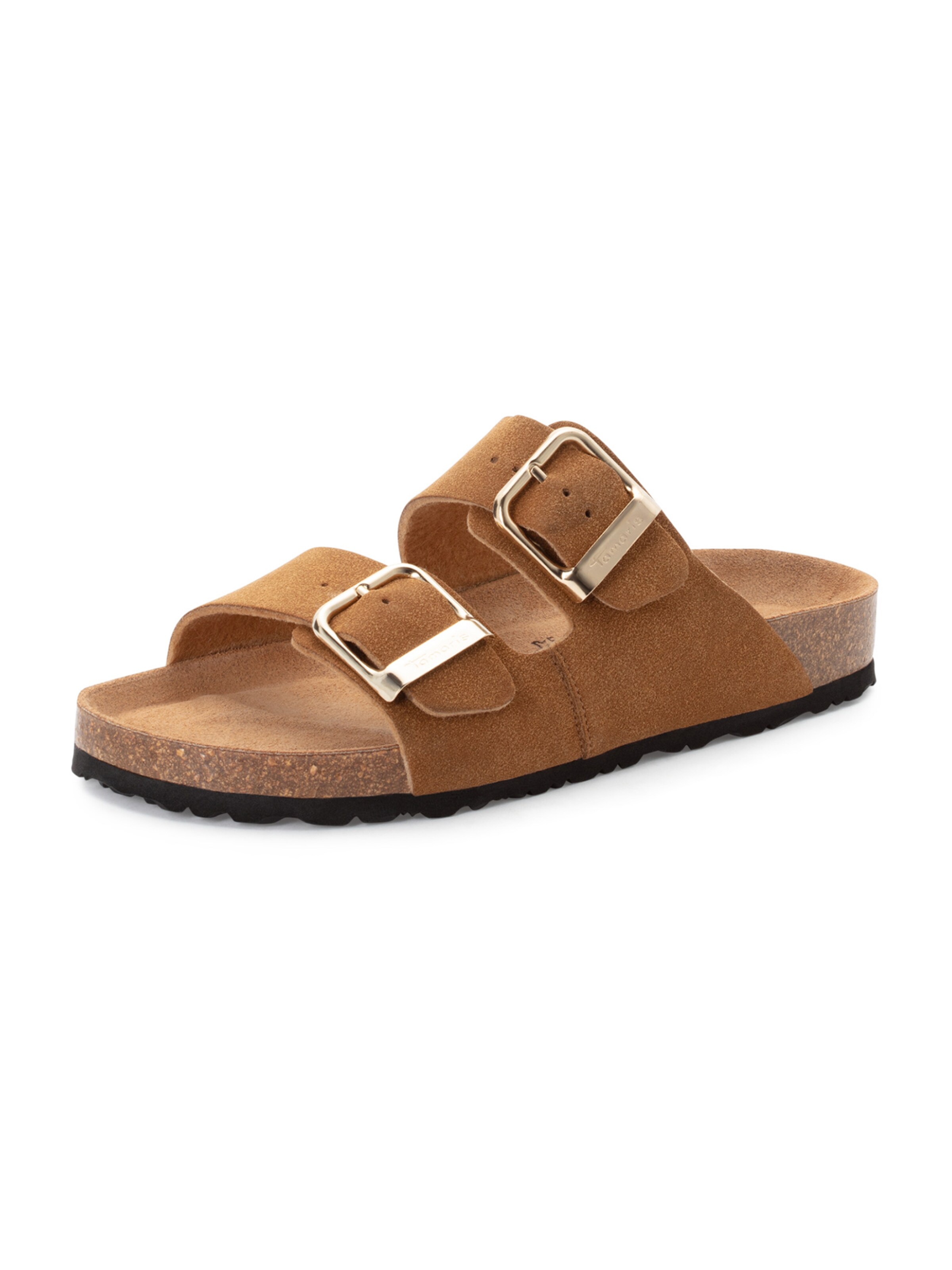 Tamaris Mules in Brown: front