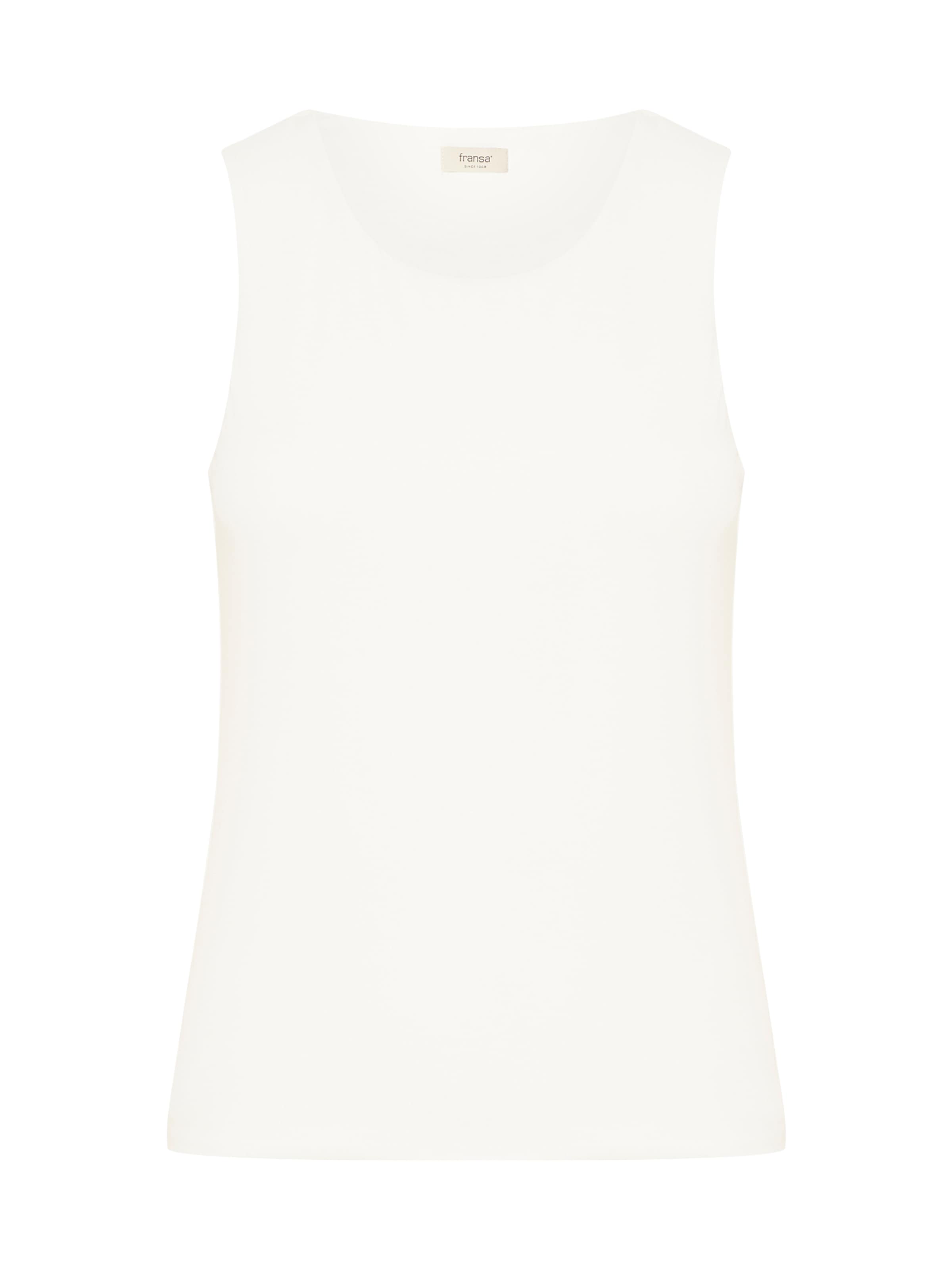 Fransa Top 'FRARA' in Weiß: Vorderseite