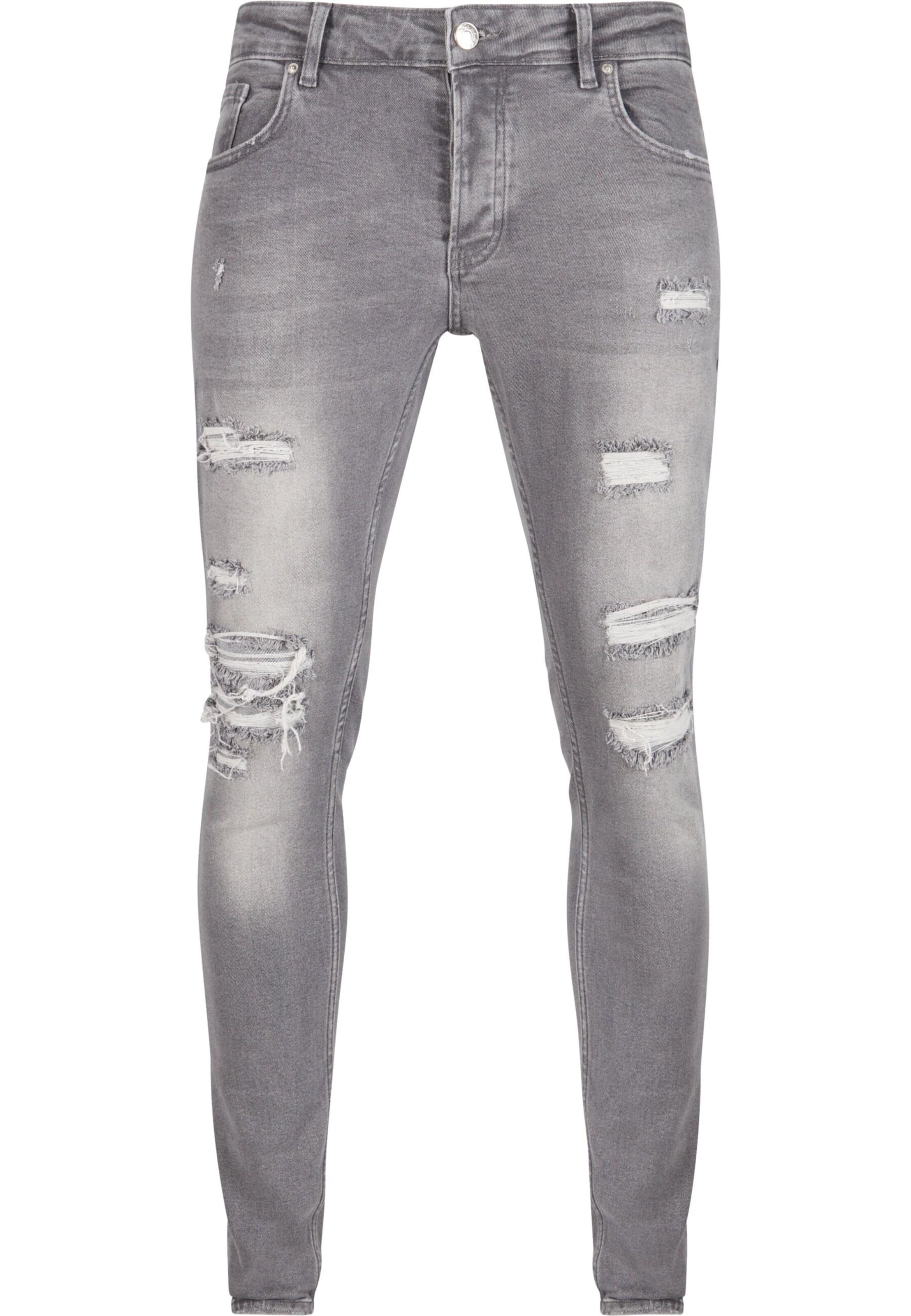 2Y Premium Slim fit Jeans in Grey: front