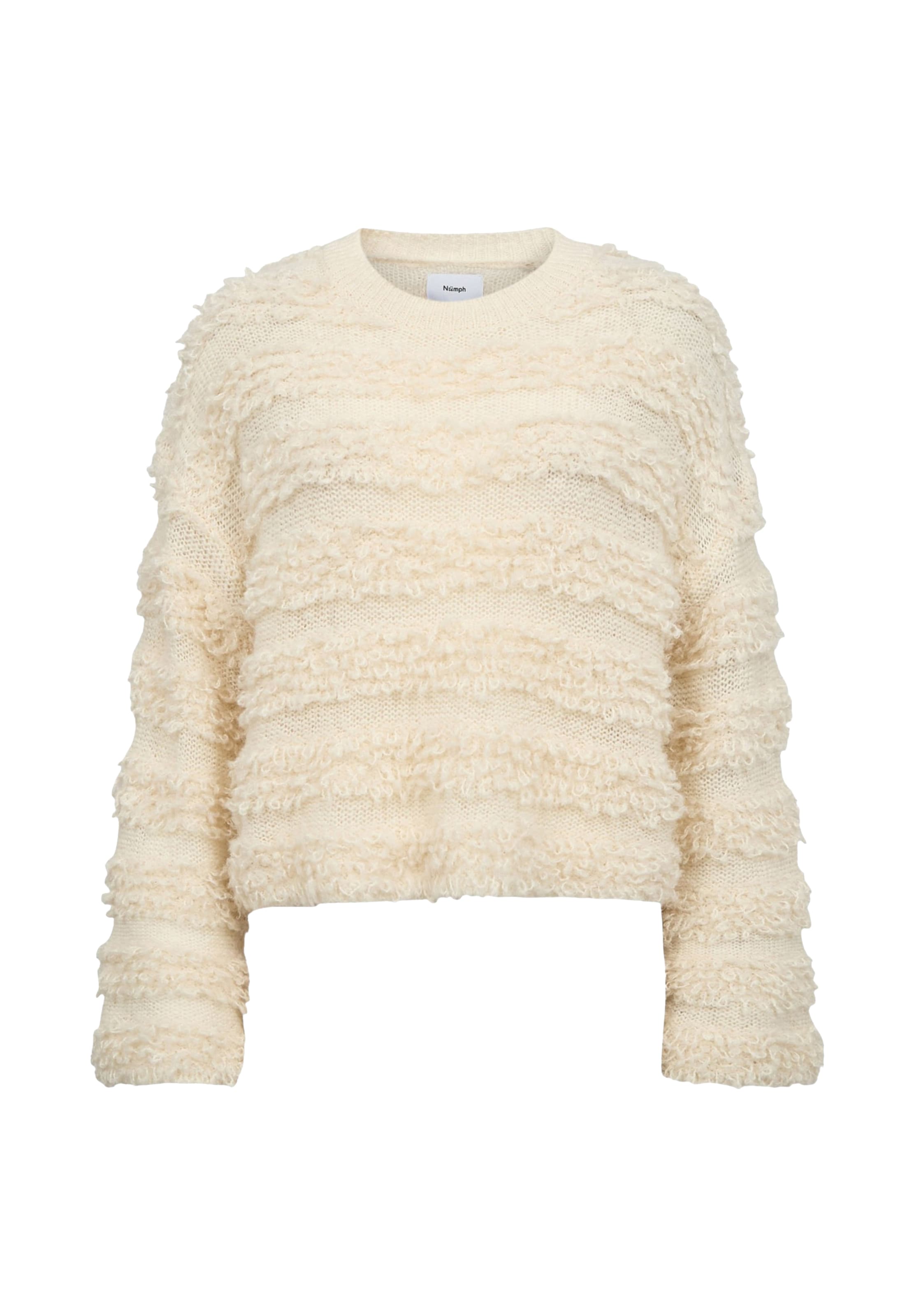 NÜMPH - Jersey 'SHEEBA' en blanco: frente
