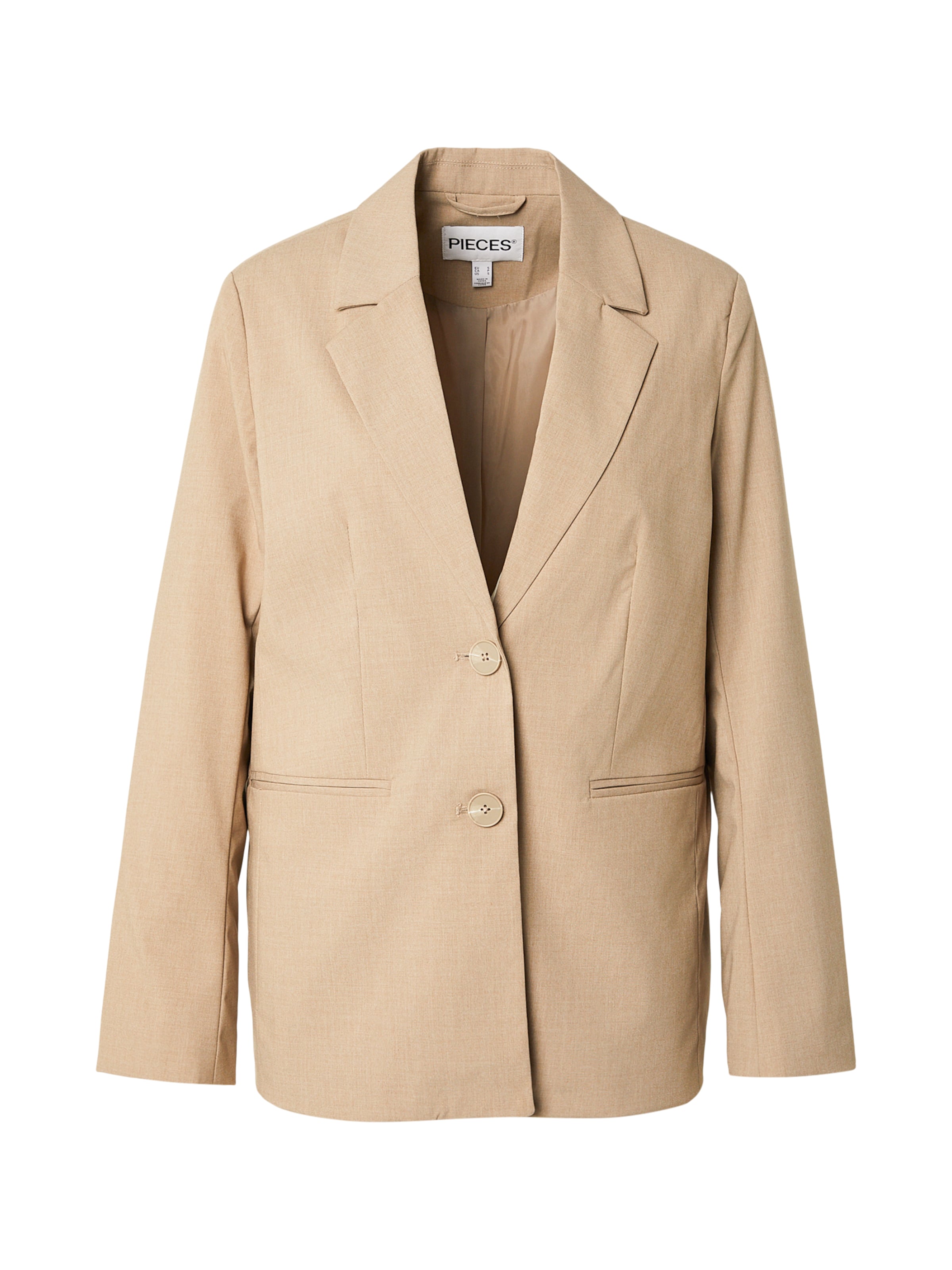 PIECES Блейзер 'PCROSA' в Серый: спереди