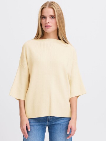ICHI - Jersey 'Boston' en beige: frente