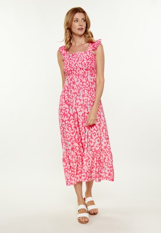 Usha - Vestido 'Spring Summer' em rosa: frente