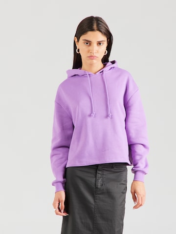 Sweat-shirt 'CHILLI' PIECES en violet : devant