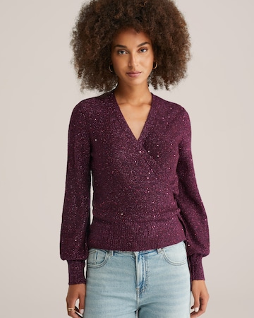 WE Fashion - Cárdigan en lila: frente