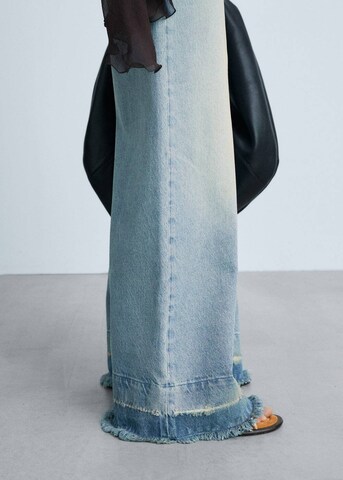 Wide Leg Jean 'DEVIN' MANGO en bleu