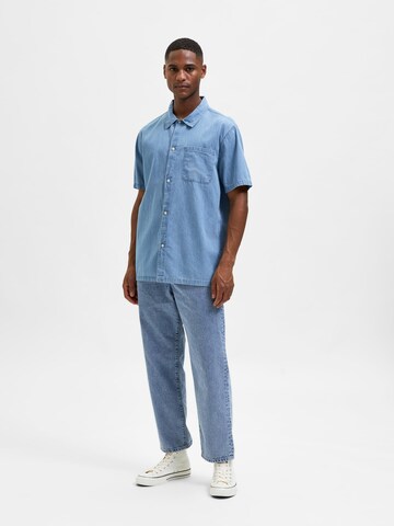 Comfort fit Camicia 'Mario' di SELECTED HOMME in blu