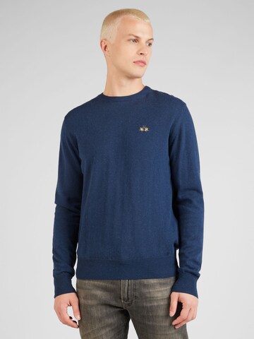 La Martina - Jersey en azul: frente