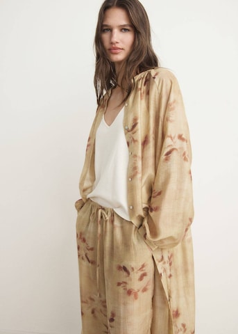 MANGO Pyjamahose in Beige