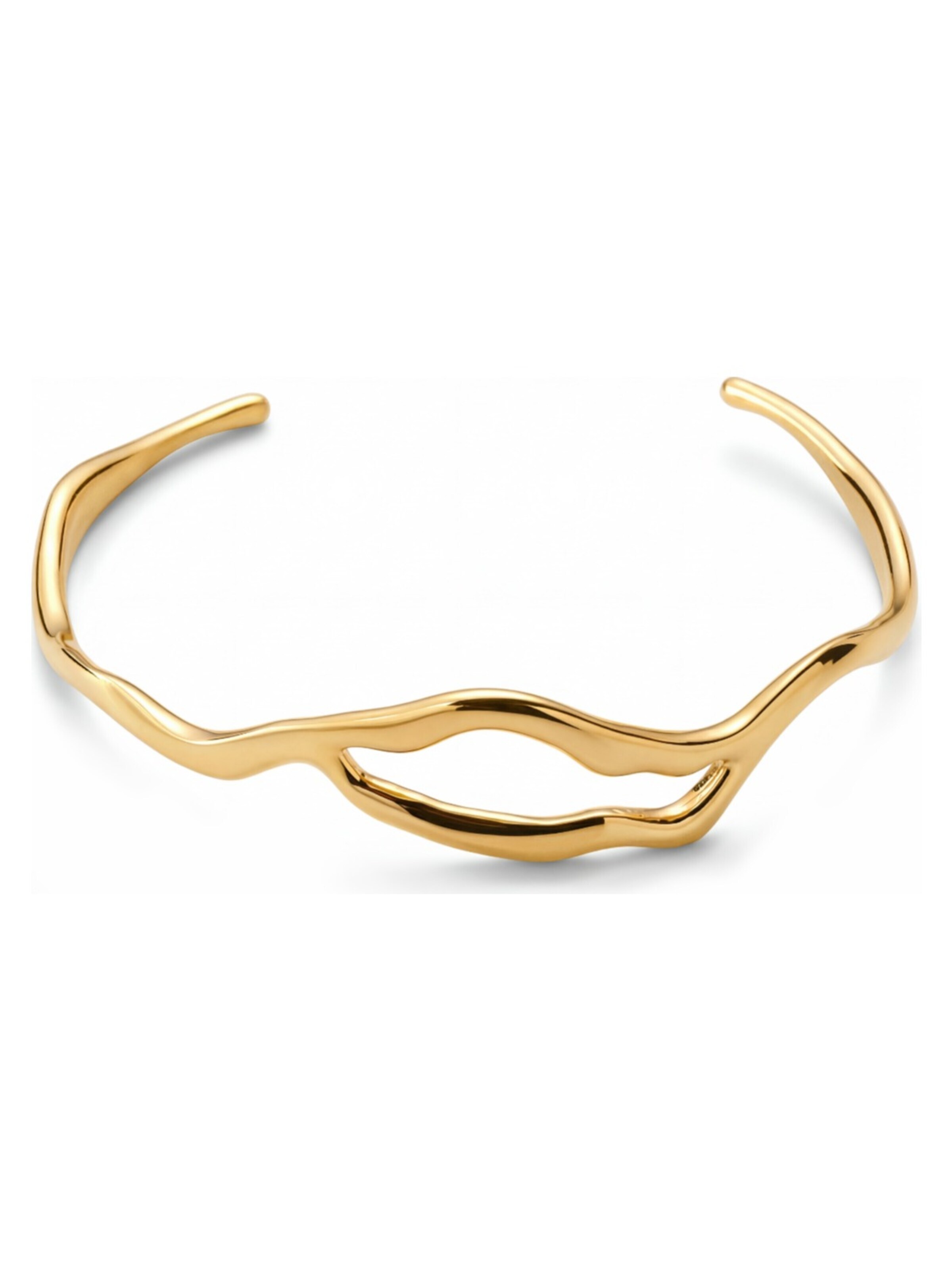 Sidegren Armband 'Molten' in Goud: voorkant