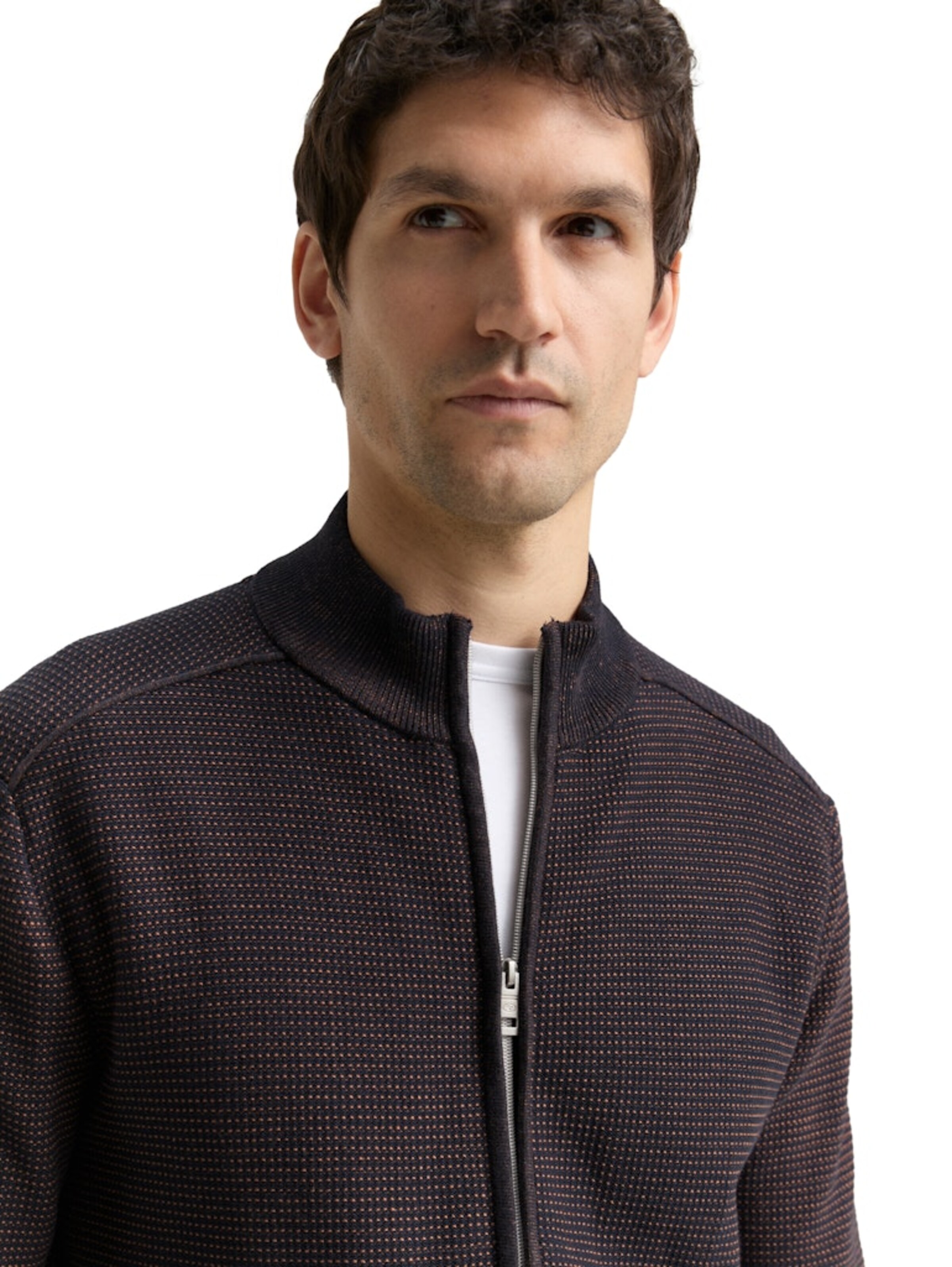 TOM TAILOR Вязаная кофта в Синий