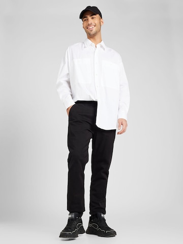 Studio Seidensticker Comfort fit Button Up Shirt 'Studio' in White