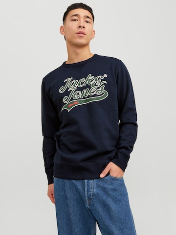 JACK & JONES Sweatshirt 'Becks' in Blue: front