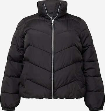 Vero Moda Curve Jacke 'LIGA' in Schwarz: predná strana