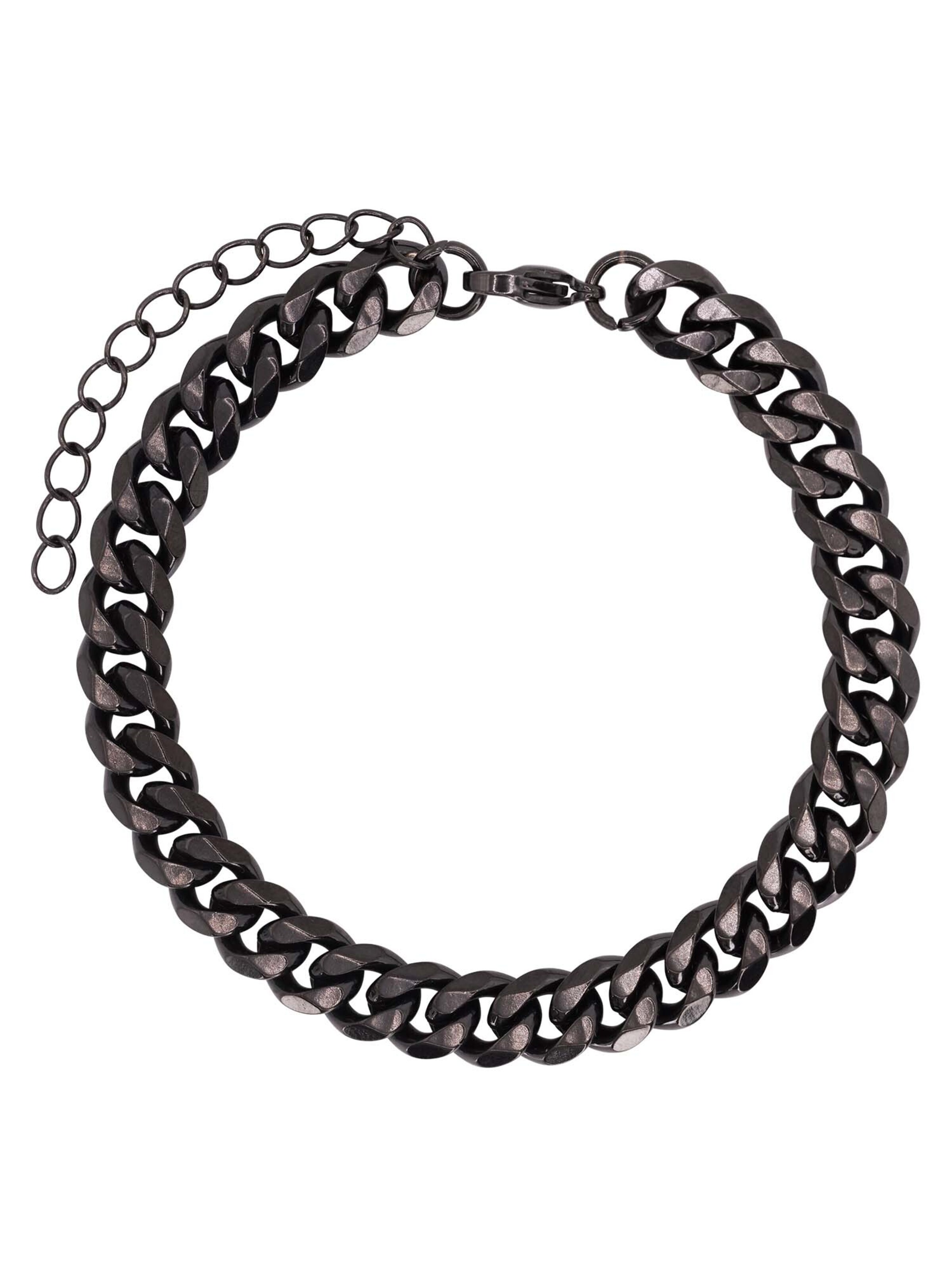 Bracelet 'Kevin' Heideman en noir : devant