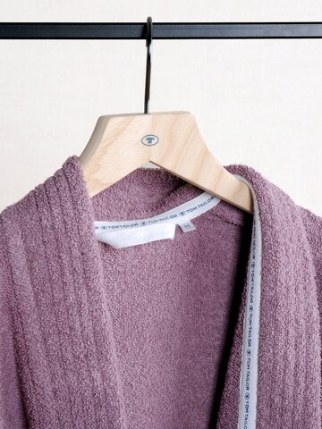 TOM TAILOR Long Bathrobe in Purple