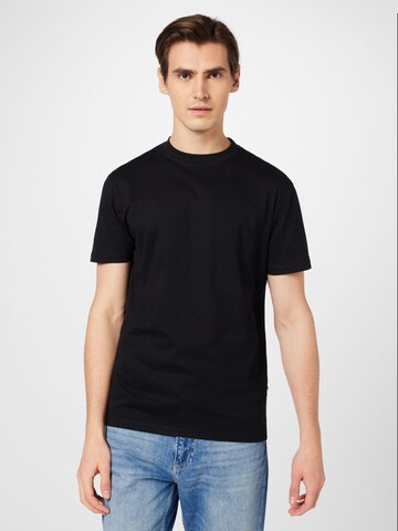 T-Shirt 'Aarhus' minimum en noir : devant
