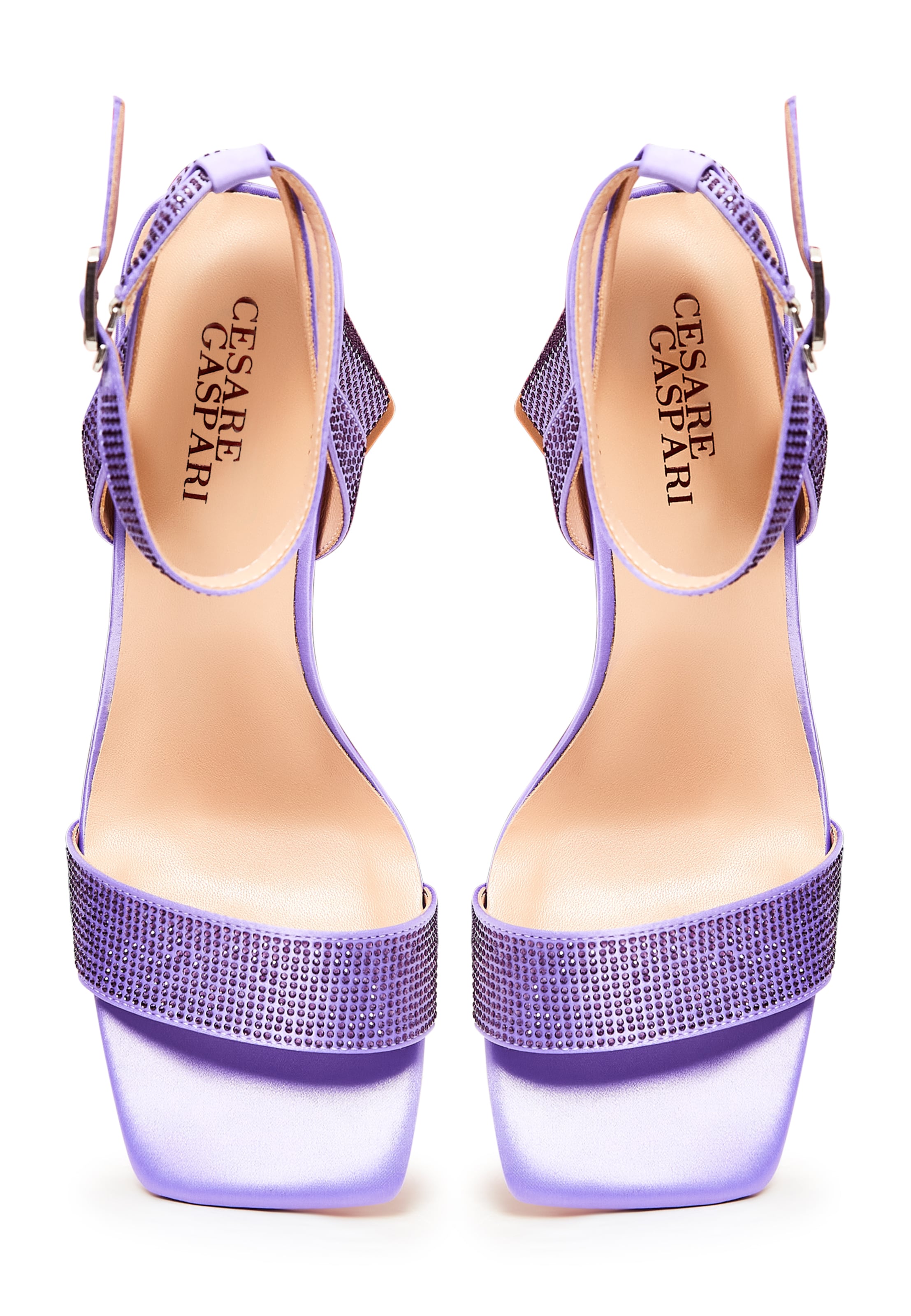 CESARE GASPARI Sandalen met riem in Lila