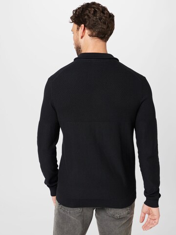 JACK & JONES Sweter 'Dallas' w kolorze czarny