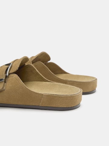 Pull&Bear Nizki natikači | bež barva