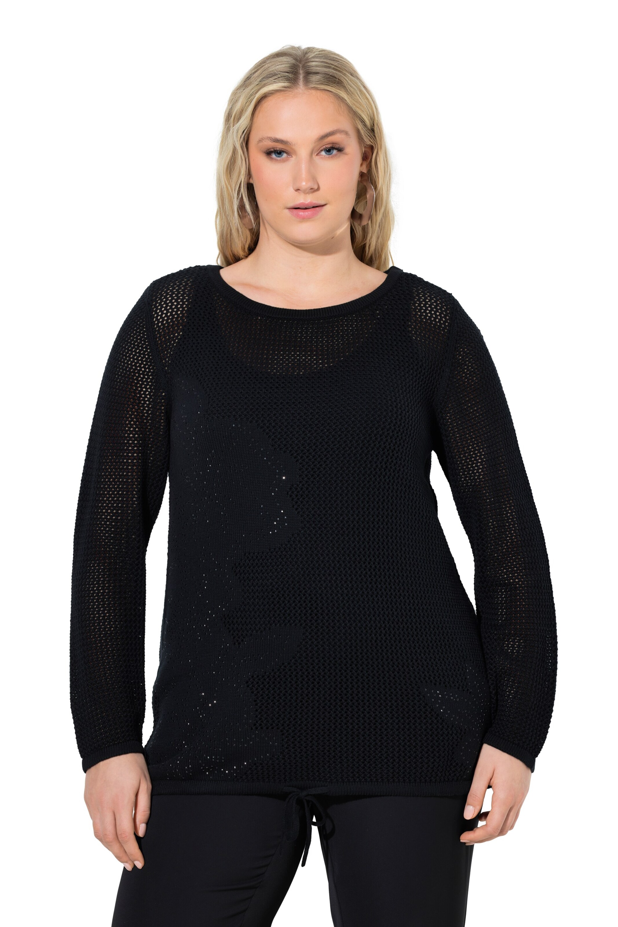 Ulla Popken Pullover in Schwarz: Vorderseite