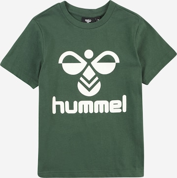 Hummel - Camiseta 'TRES' en verde: frente