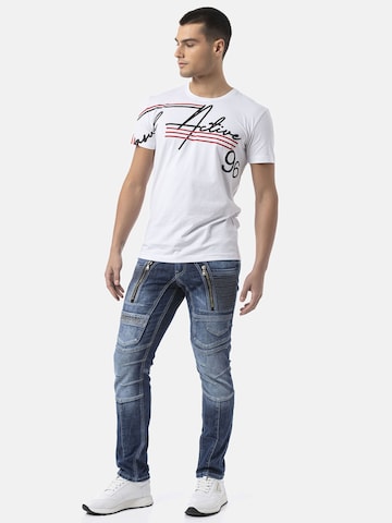 CIPO & BAXX T-Shirt 'CT796' in Regular Fit in Weiß