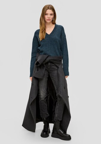 QS Oversized trui in Blauw