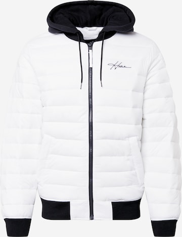 HOLLISTER Winter Jacket in White: front