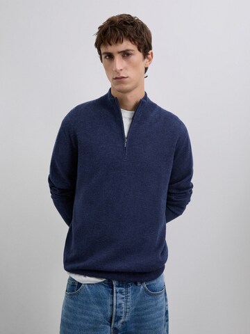 Scalpers Pulóver 'Peak' - kék