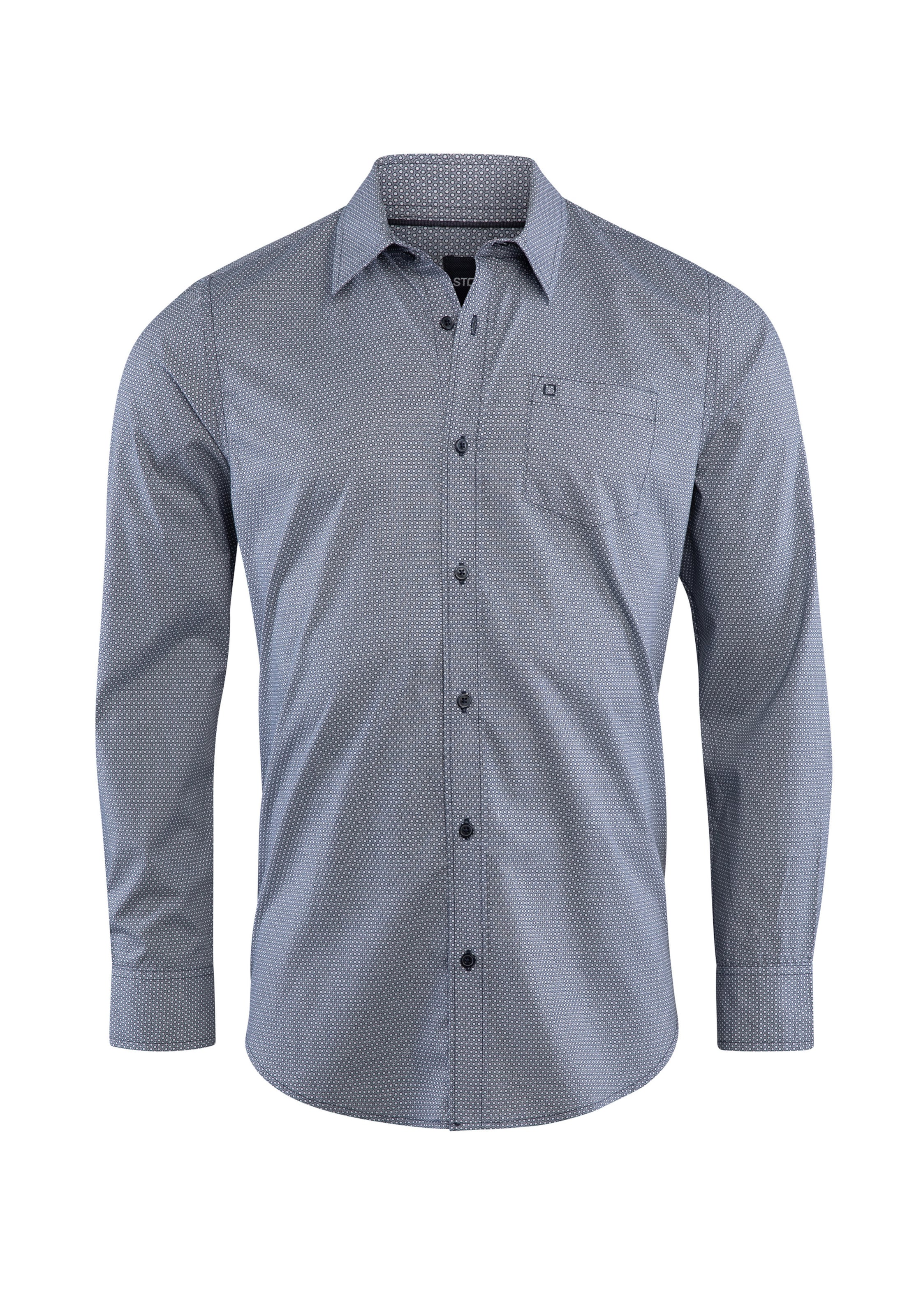 Stooker Men Regular fit Button Up Shirt 'HUGH' in Blue: front