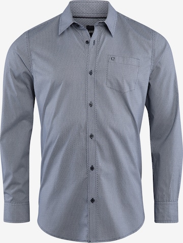 Stooker Men Regular Fit Hemd 'HUGH' in Blau: Vorderseite